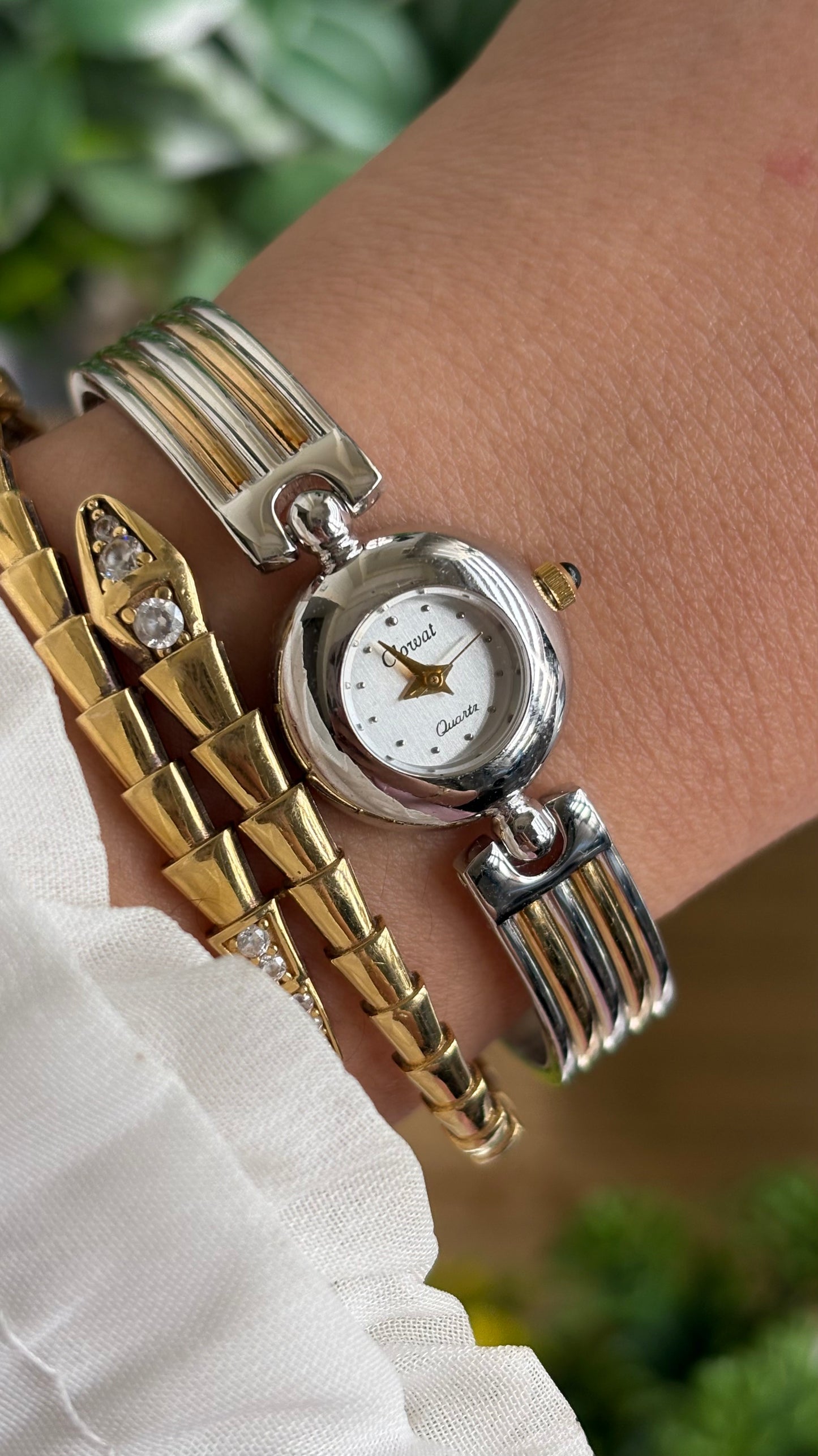 Extremely Rare Vintage Clowat by Seiko Watch in Two-Tone