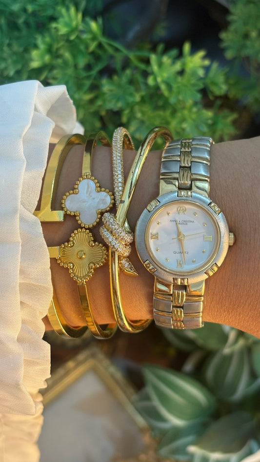 Vintage Anna & Christina Firenze Classic Watch in Two-Tone Quartz