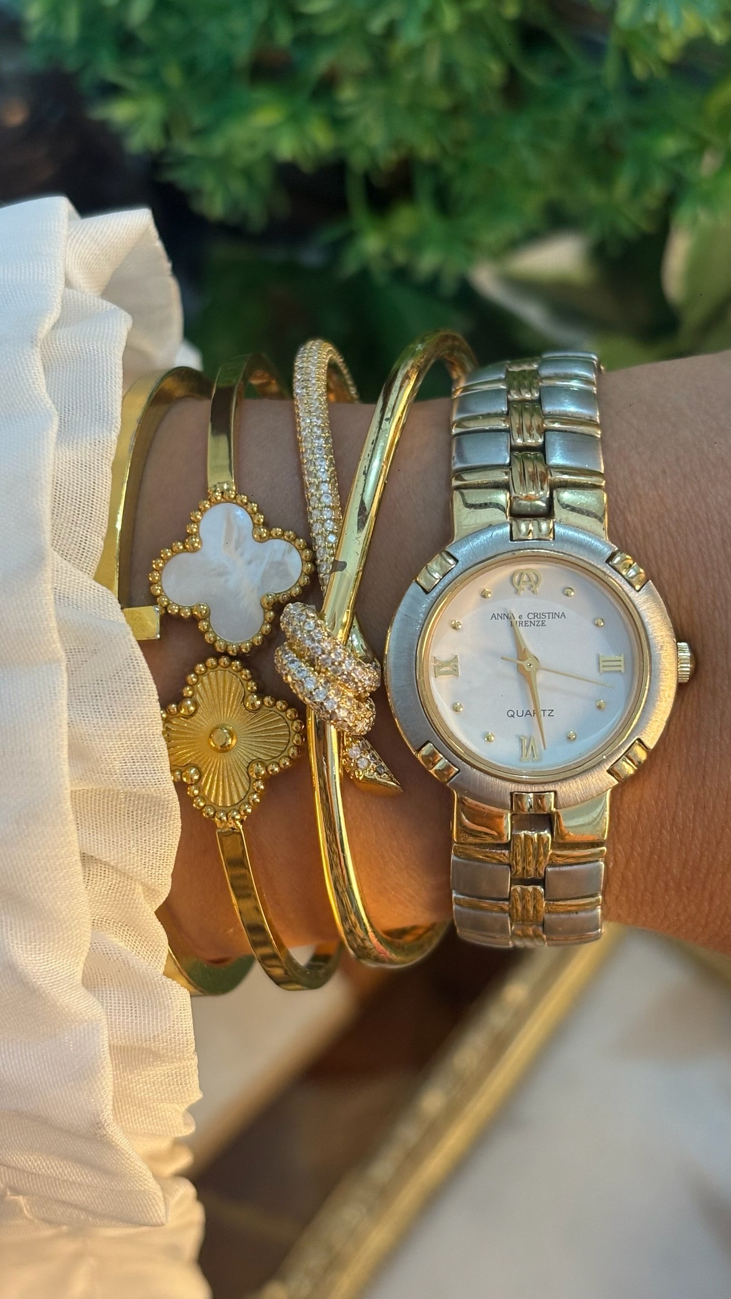 Vintage Anna & Christina Firenze Classic Watch in Two-Tone Quartz