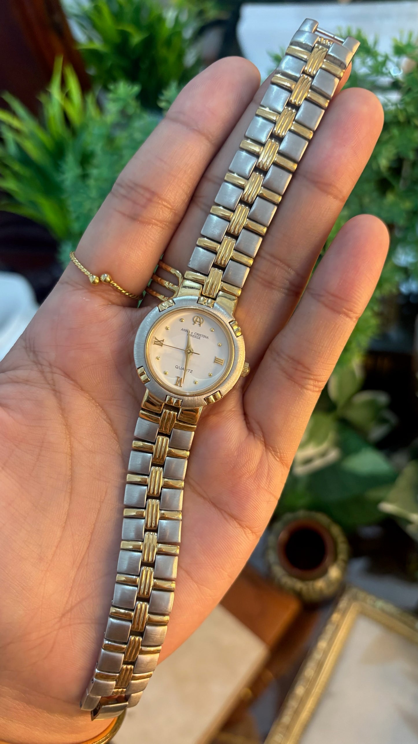Vintage Anna & Christina Firenze Classic Watch in Two-Tone Quartz
