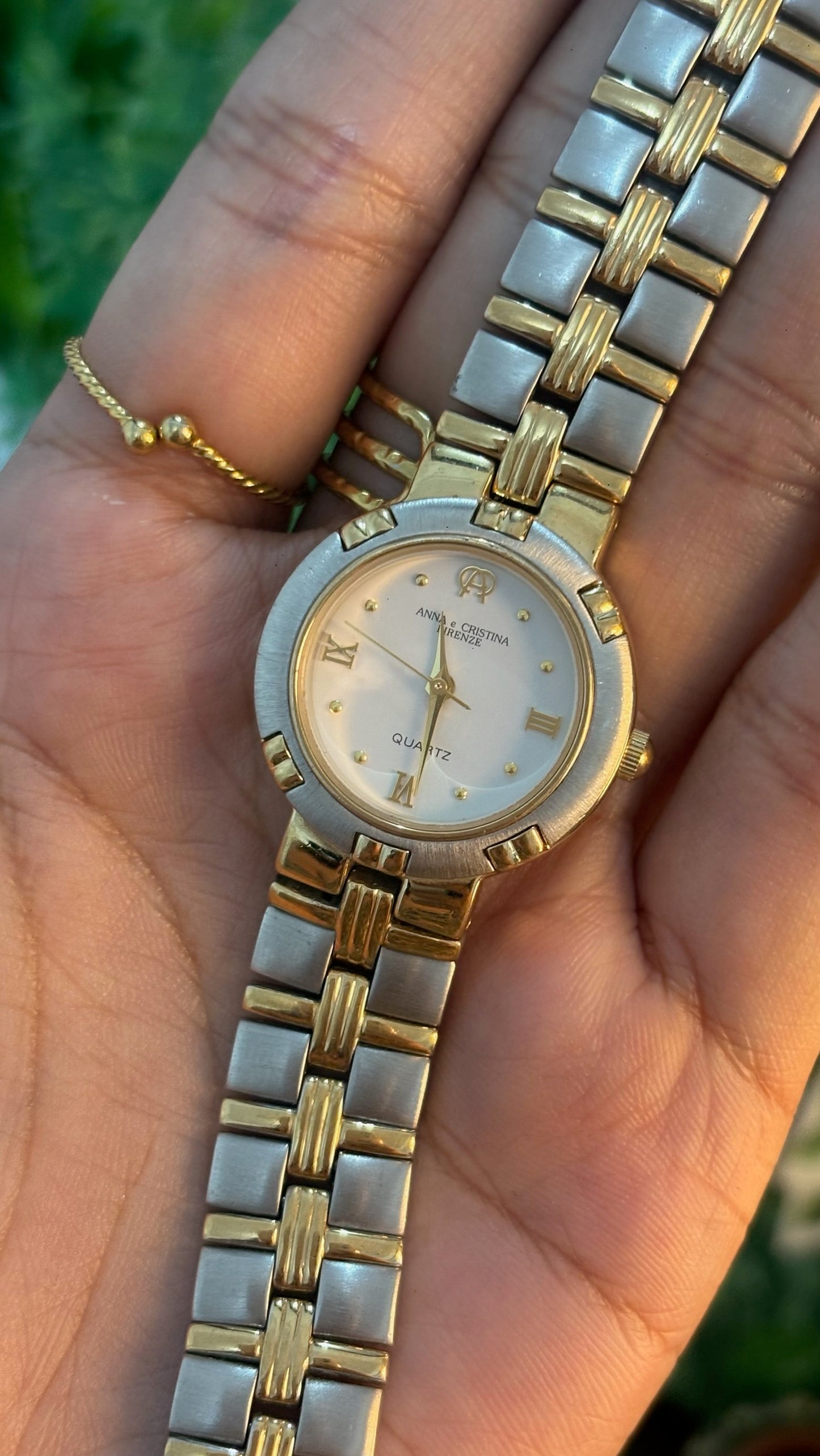 Vintage Anna & Christina Firenze Classic Watch in Two-Tone Quartz