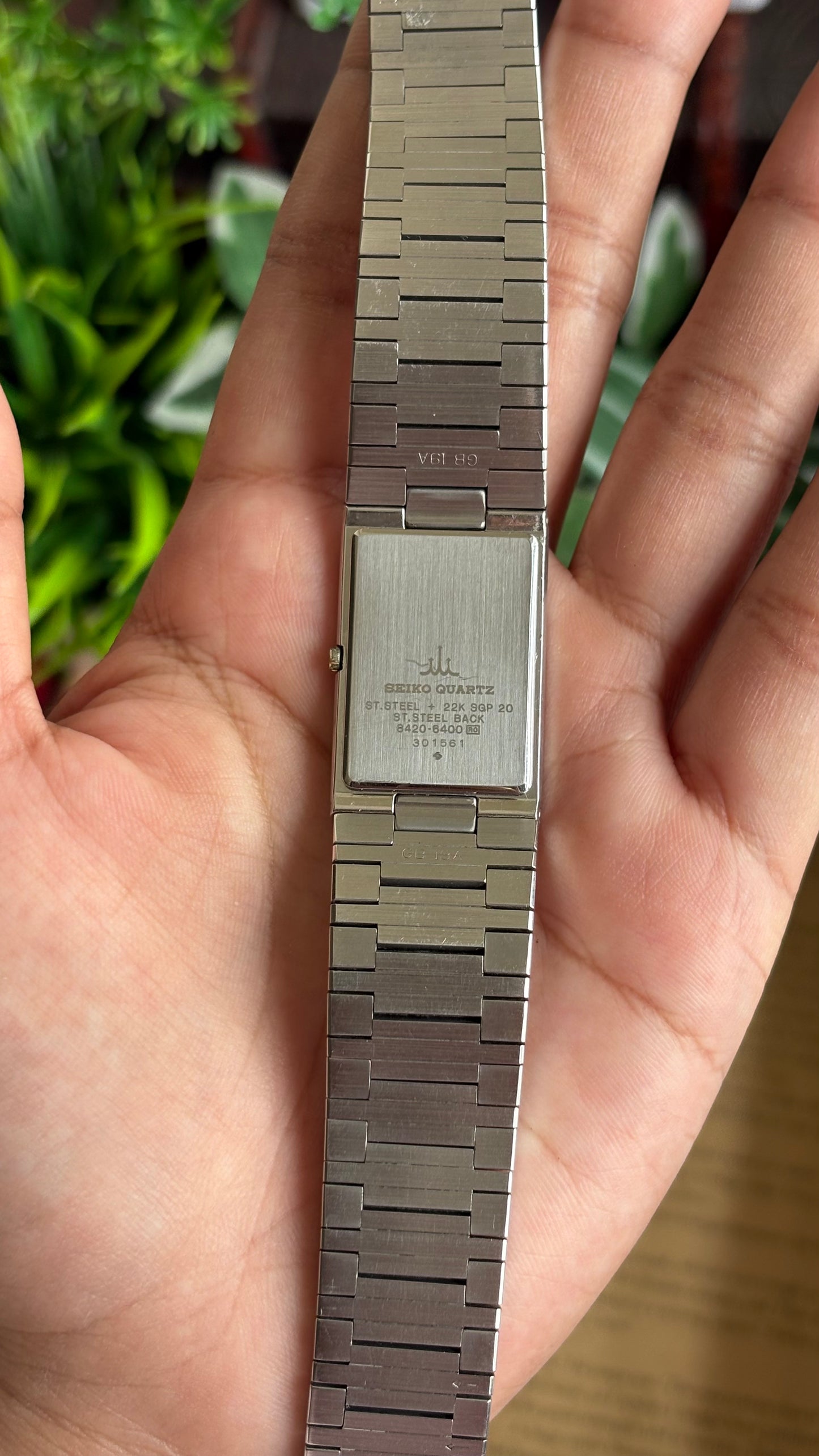 Vintage Credor by Seiko Tank Watch in Two-Tone