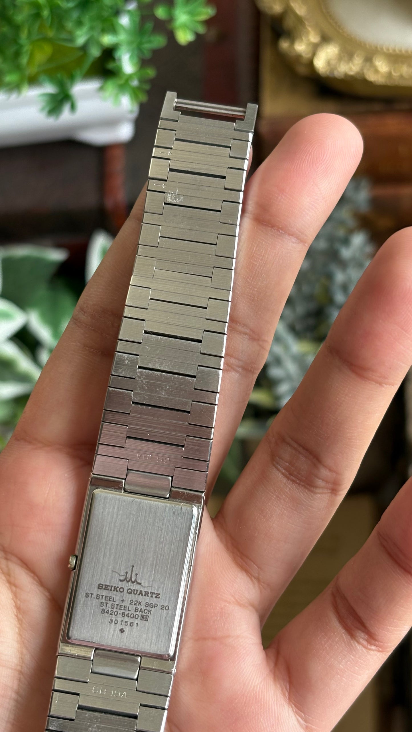 Vintage Credor by Seiko Tank Watch in Two-Tone