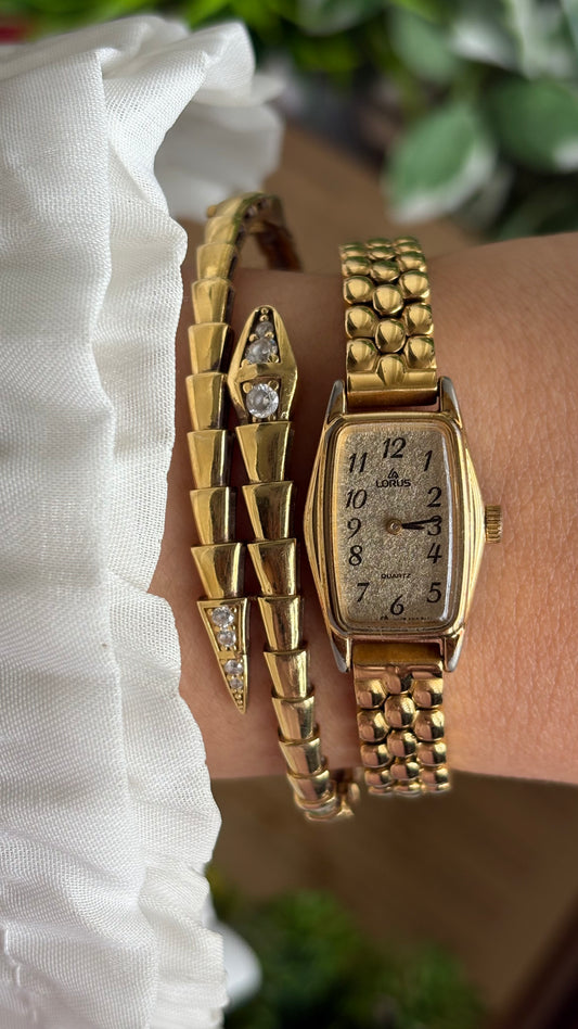 Vintage Lorus by Seiko Watch in Gold Tone