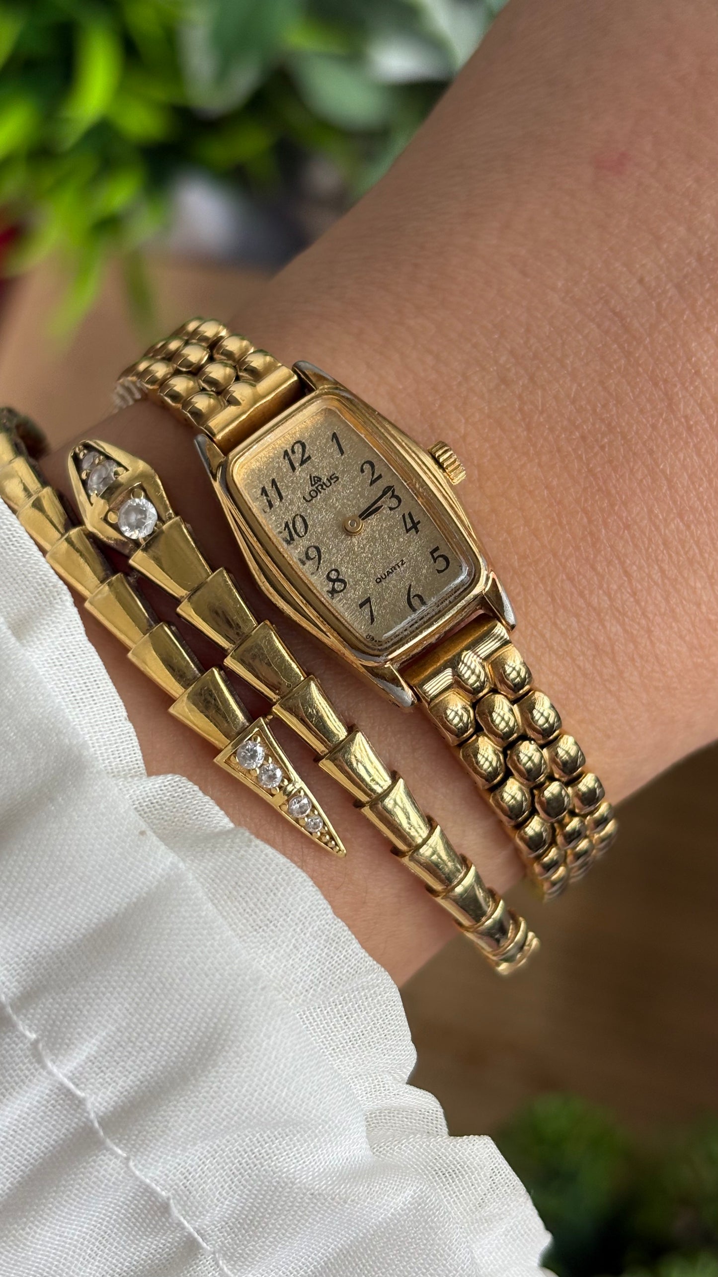 Vintage Lorus by Seiko Watch in Gold Tone