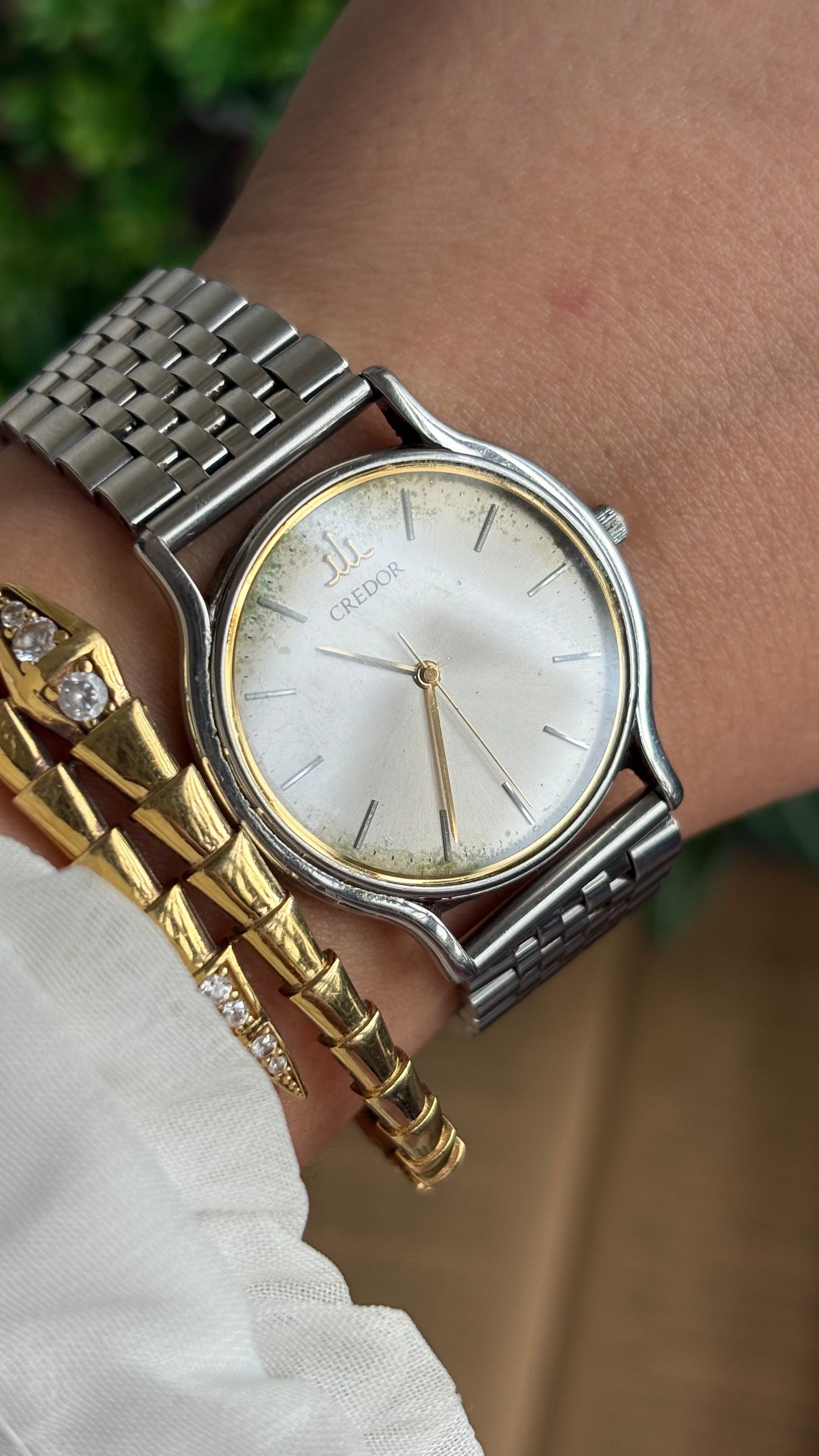 Vintage Credor by Seiko Men’s Watch in Silver Tone