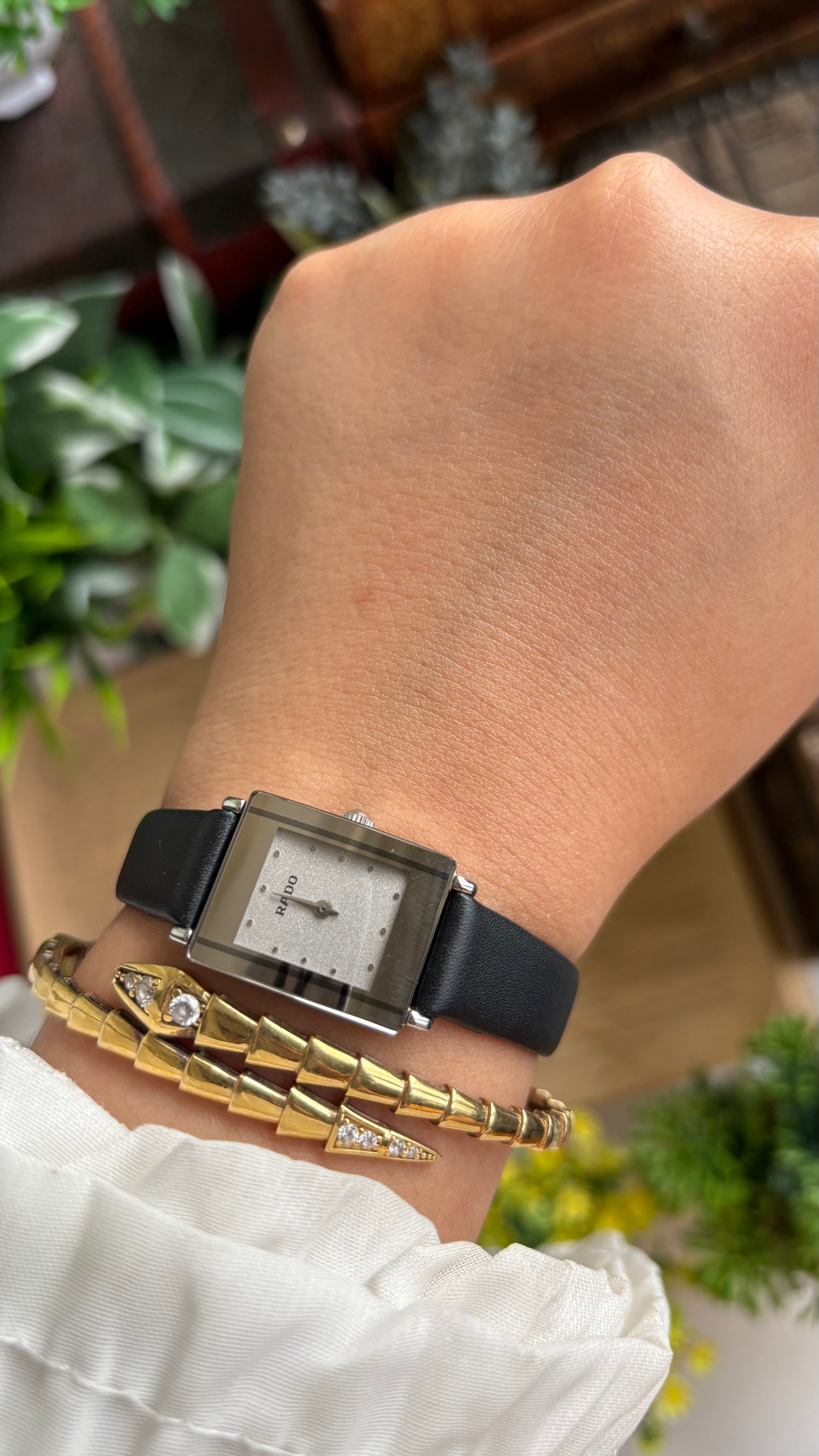 Vintage RADO DiaStar Watch in Black Leather Strap