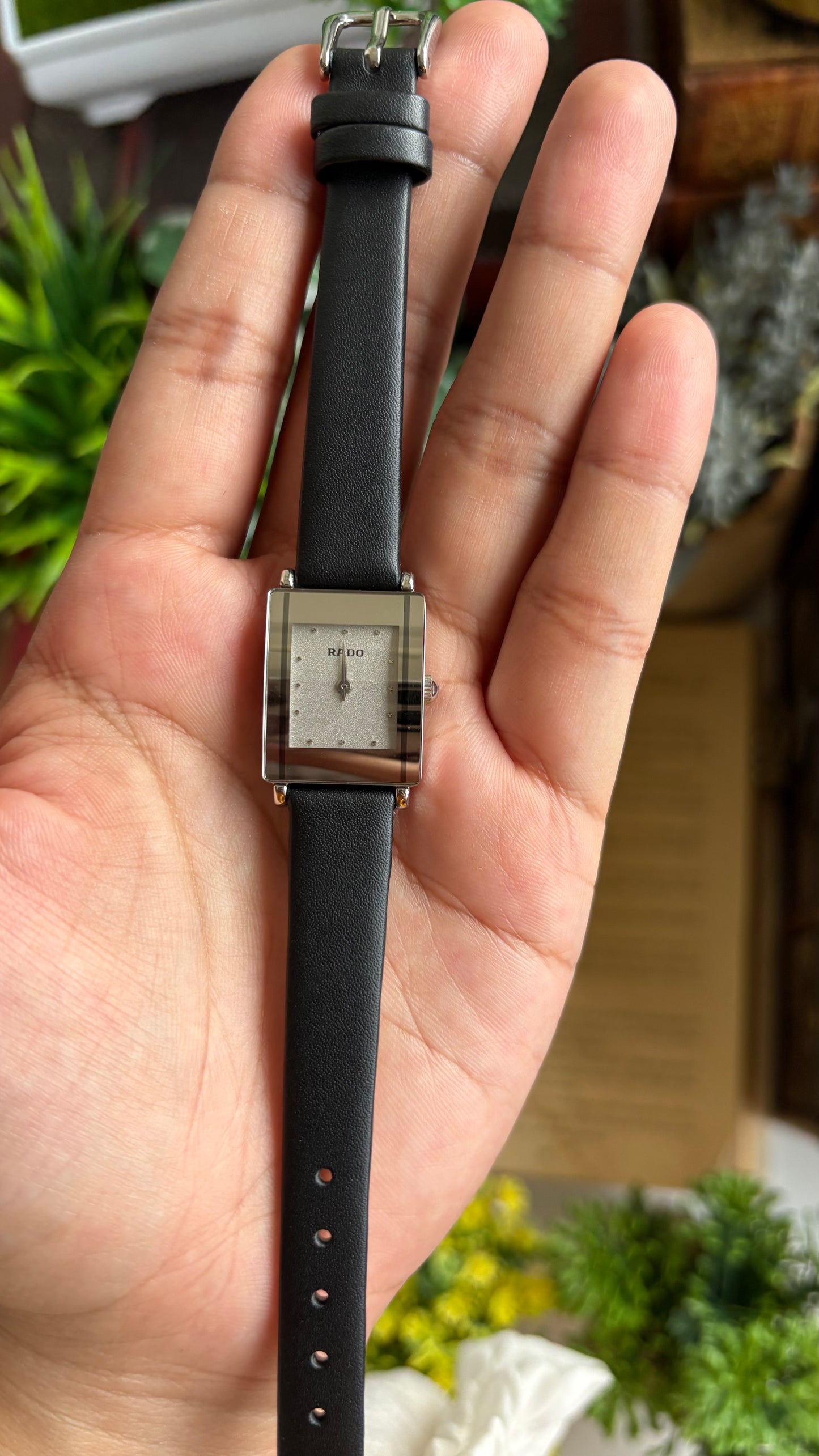 Vintage RADO DiaStar Watch in Black Leather Strap