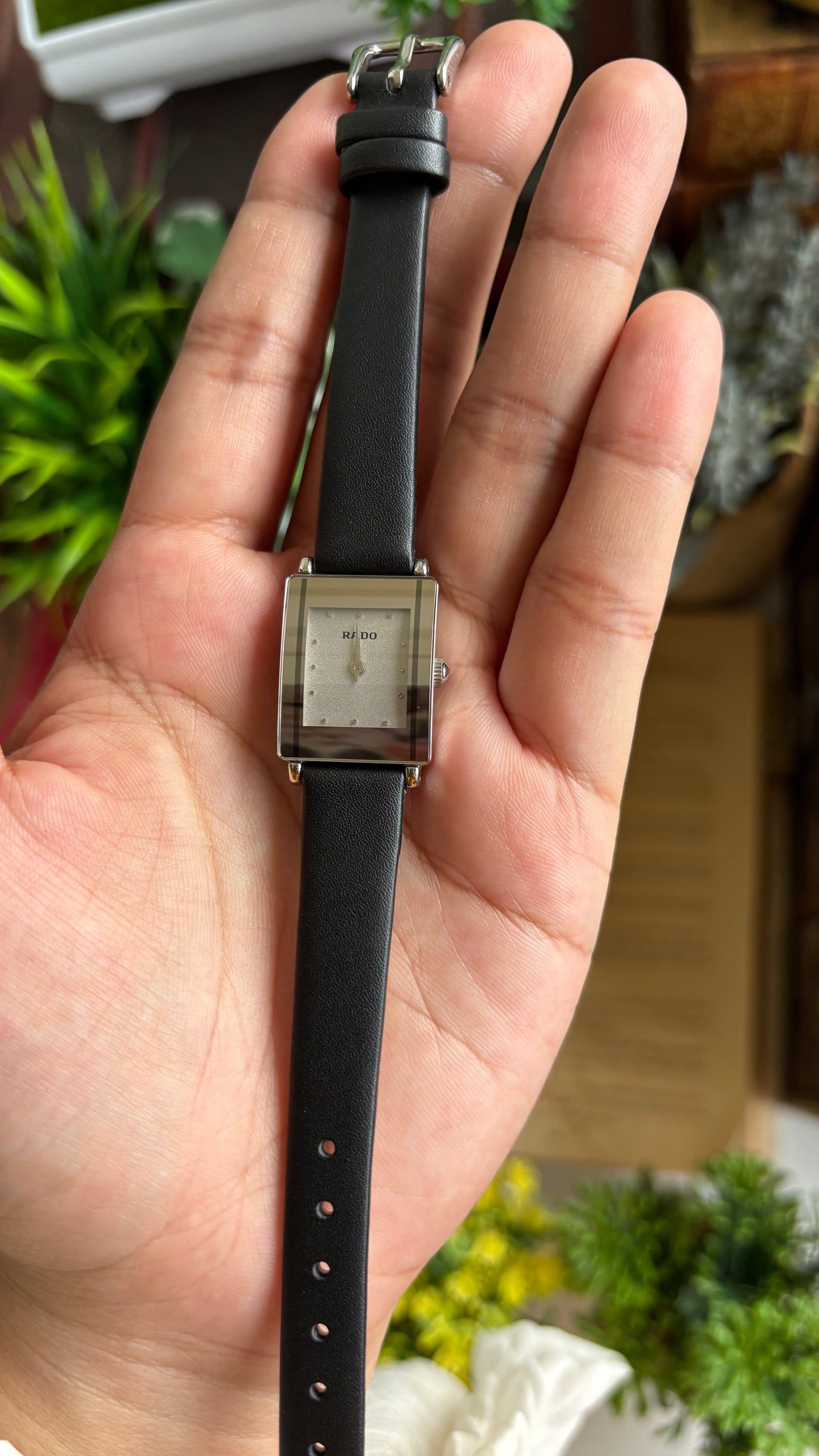 Vintage RADO DiaStar Watch in Black Leather Strap