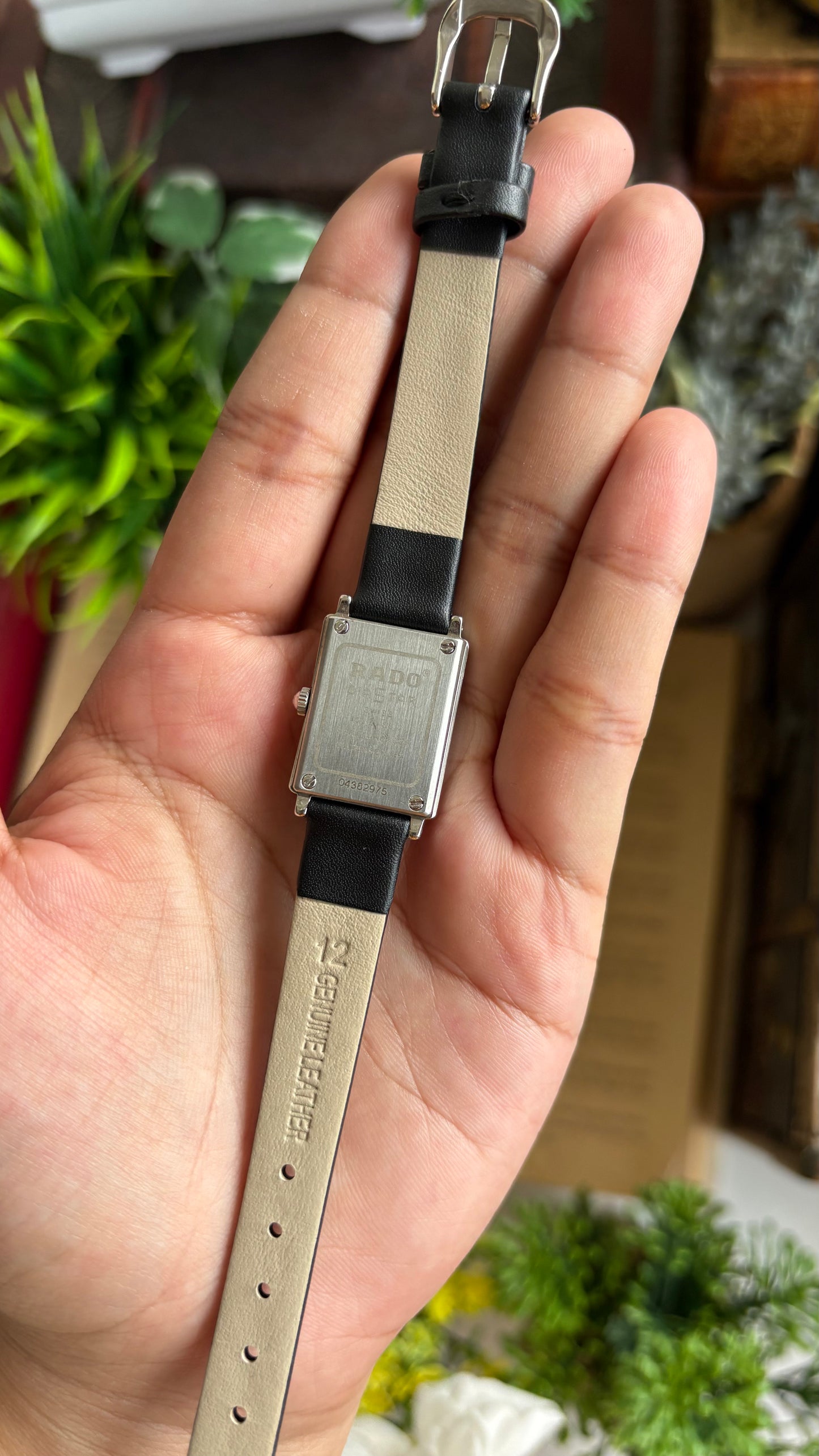 Vintage RADO DiaStar Watch in Black Leather Strap