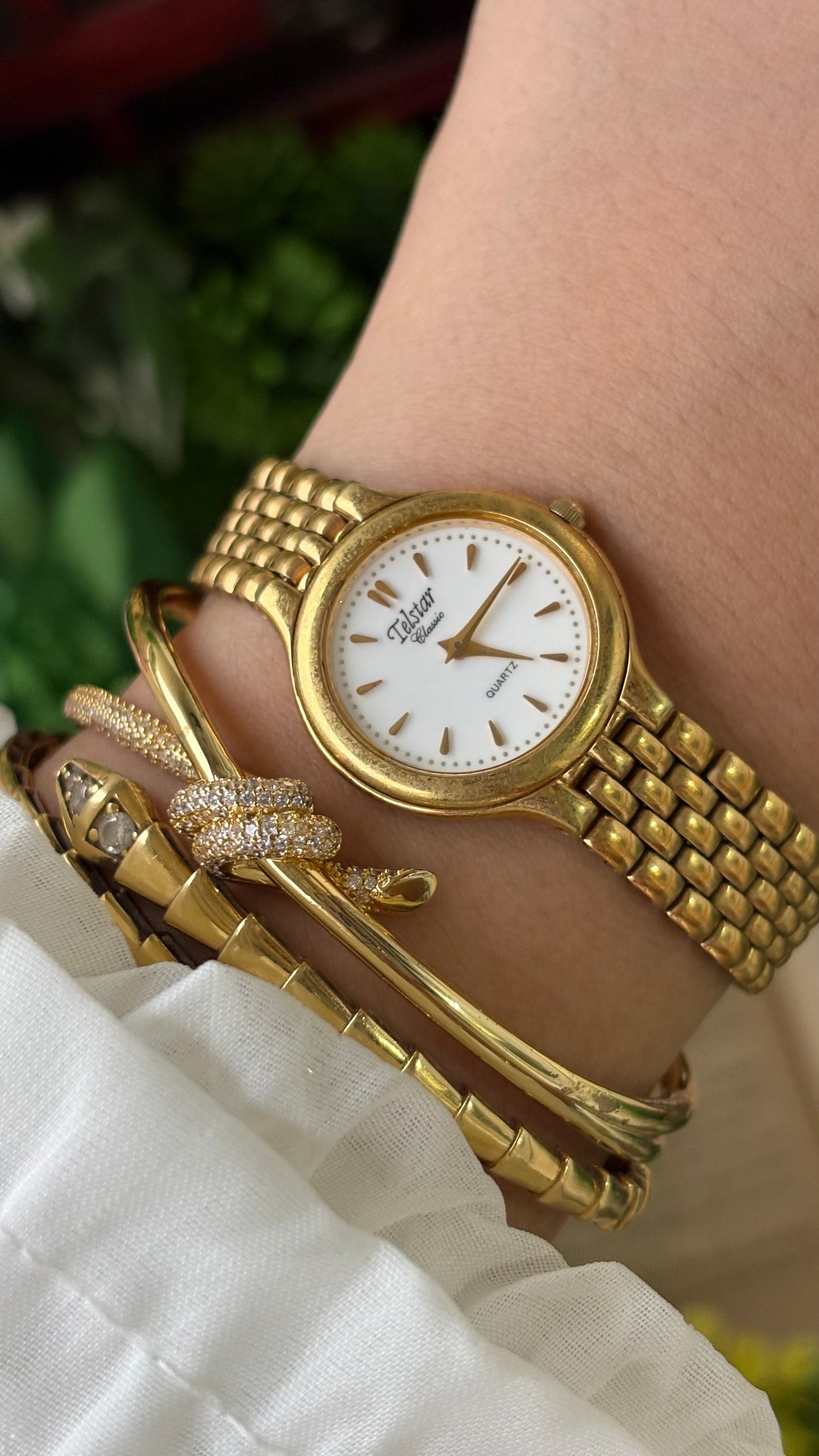 Vintage Telstar Classic Watch in Gold Tone Quartz